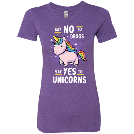 T-Shirts Purple Rush / S Say No to Drugs Women's Triblend T-Shirt