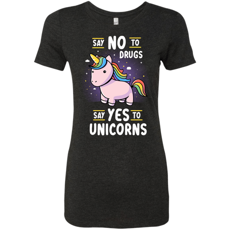 T-Shirts Vintage Black / S Say No to Drugs Women's Triblend T-Shirt