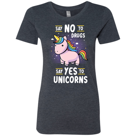 T-Shirts Vintage Navy / S Say No to Drugs Women's Triblend T-Shirt
