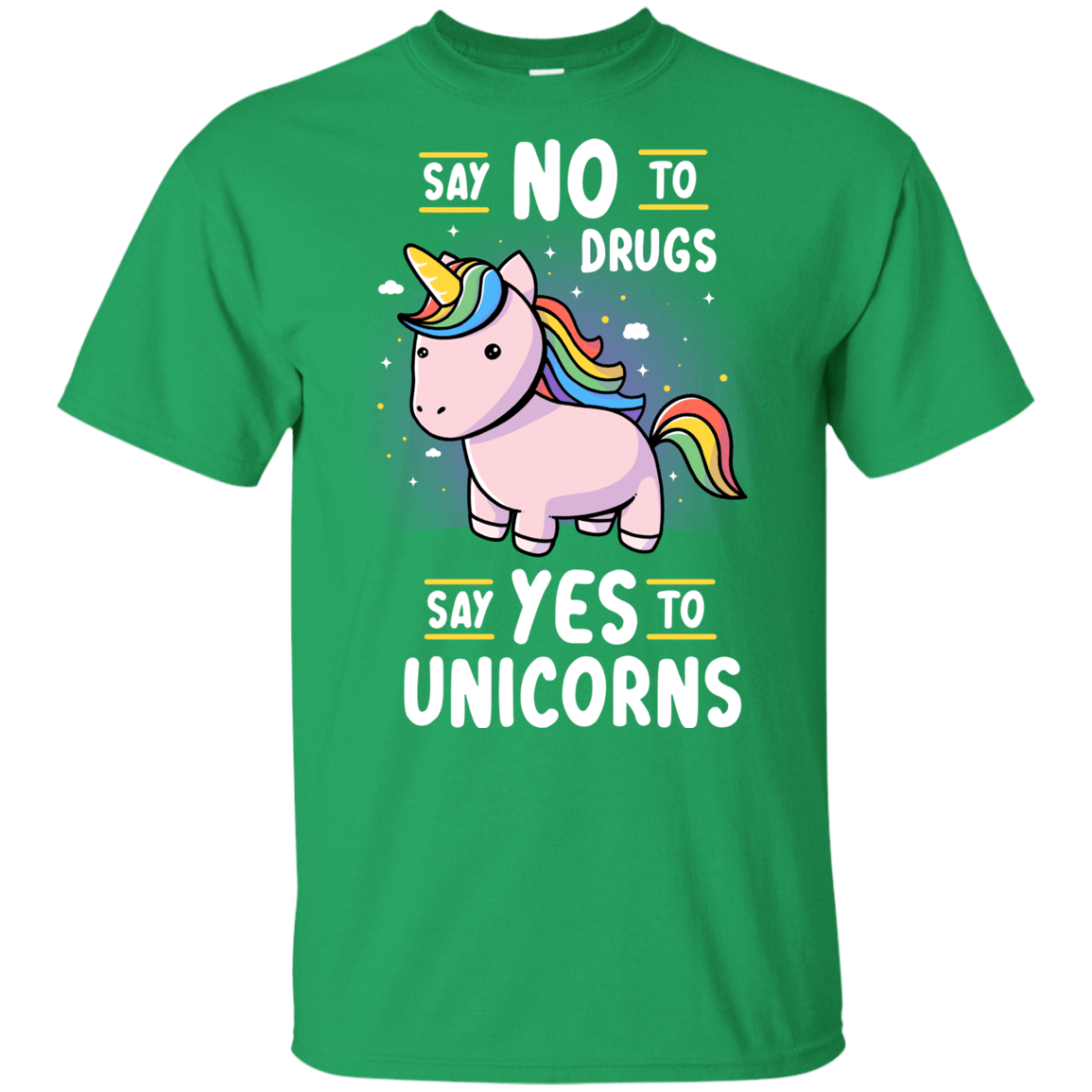 T-Shirts Irish Green / YXS Say No to Drugs Youth T-Shirt