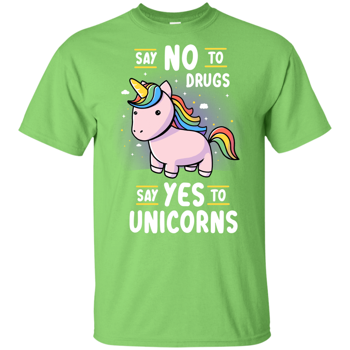 T-Shirts Lime / YXS Say No to Drugs Youth T-Shirt