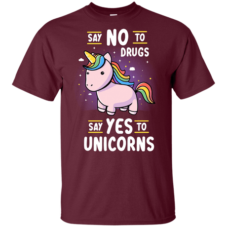 T-Shirts Maroon / YXS Say No to Drugs Youth T-Shirt