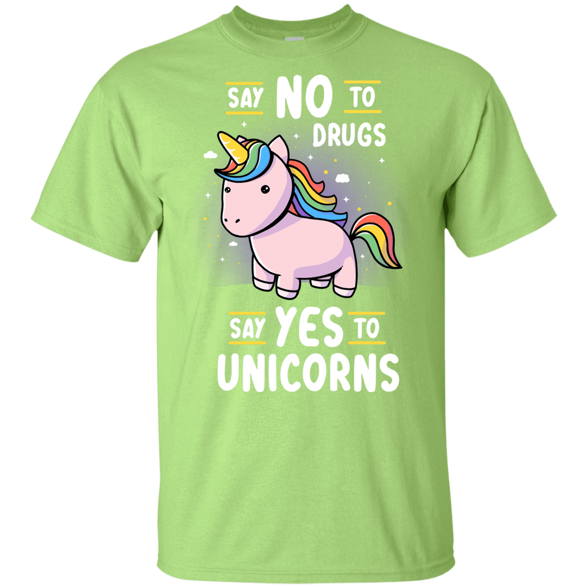 T-Shirts Mint Green / YXS Say No to Drugs Youth T-Shirt