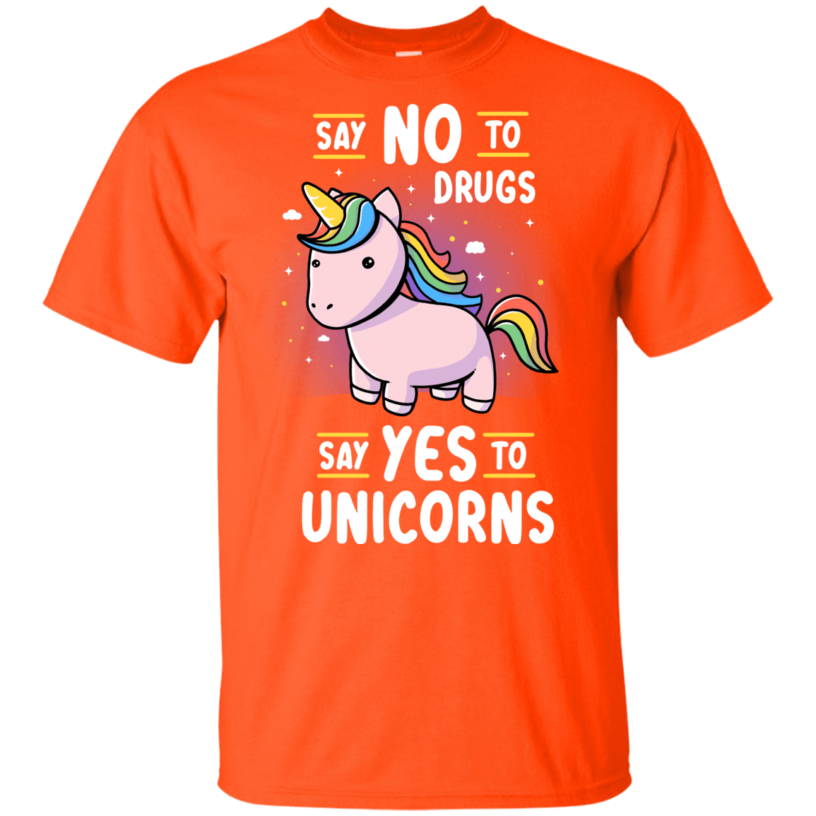 T-Shirts Orange / YXS Say No to Drugs Youth T-Shirt
