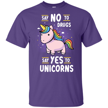 T-Shirts Purple / YXS Say No to Drugs Youth T-Shirt