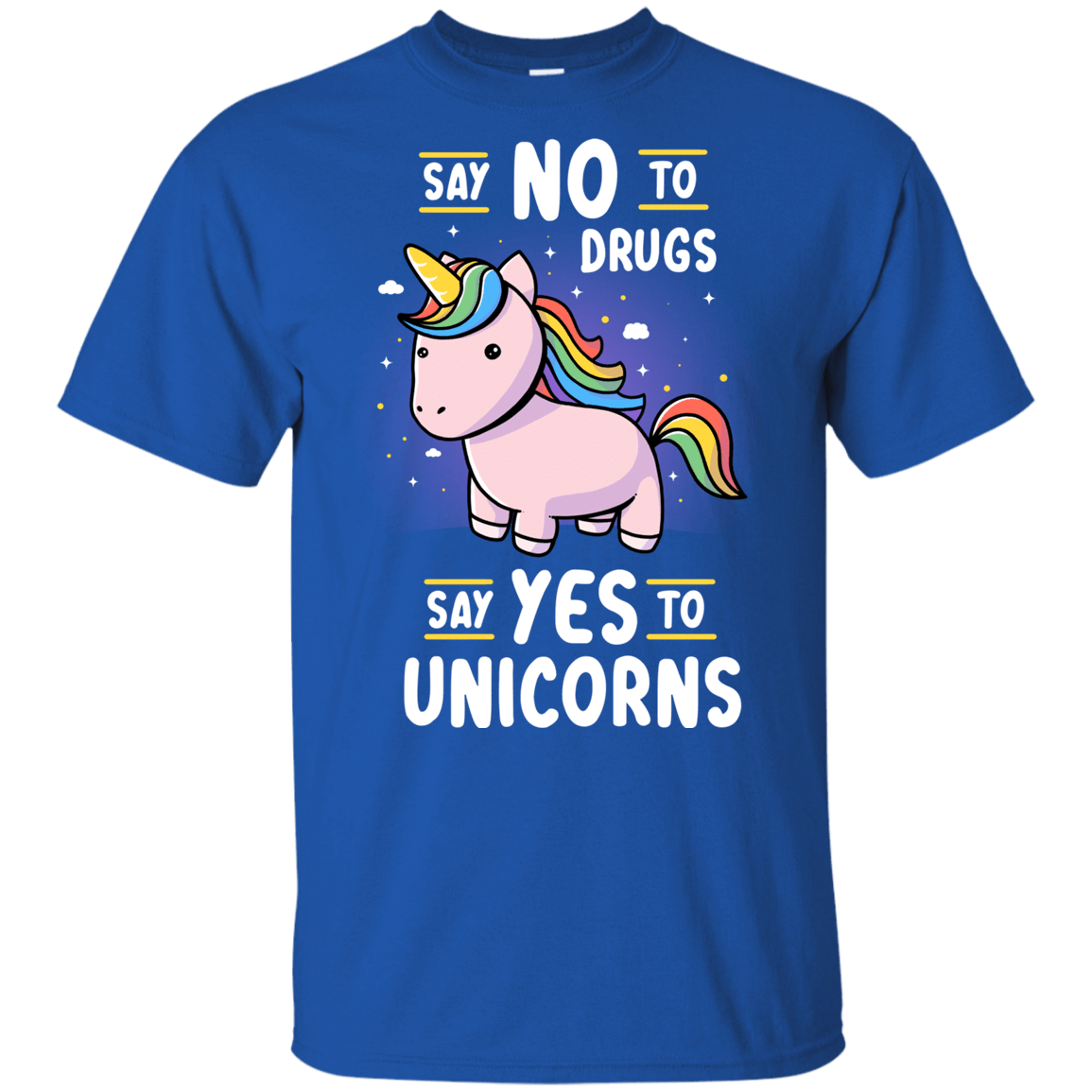 T-Shirts Royal / YXS Say No to Drugs Youth T-Shirt