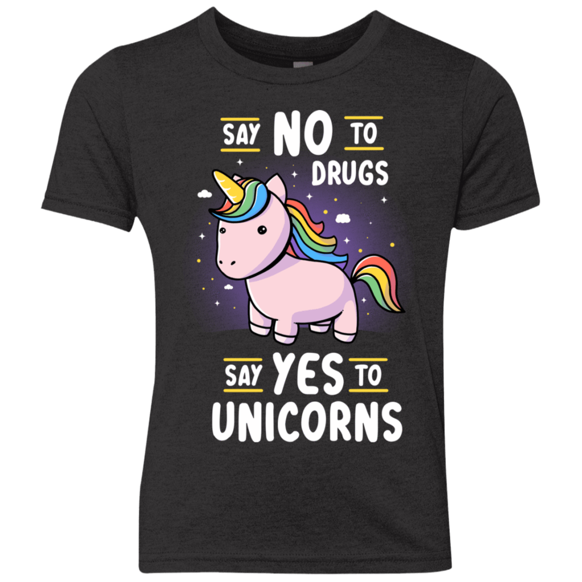 T-Shirts Vintage Black / YXS Say No to Drugs Youth Triblend T-Shirt