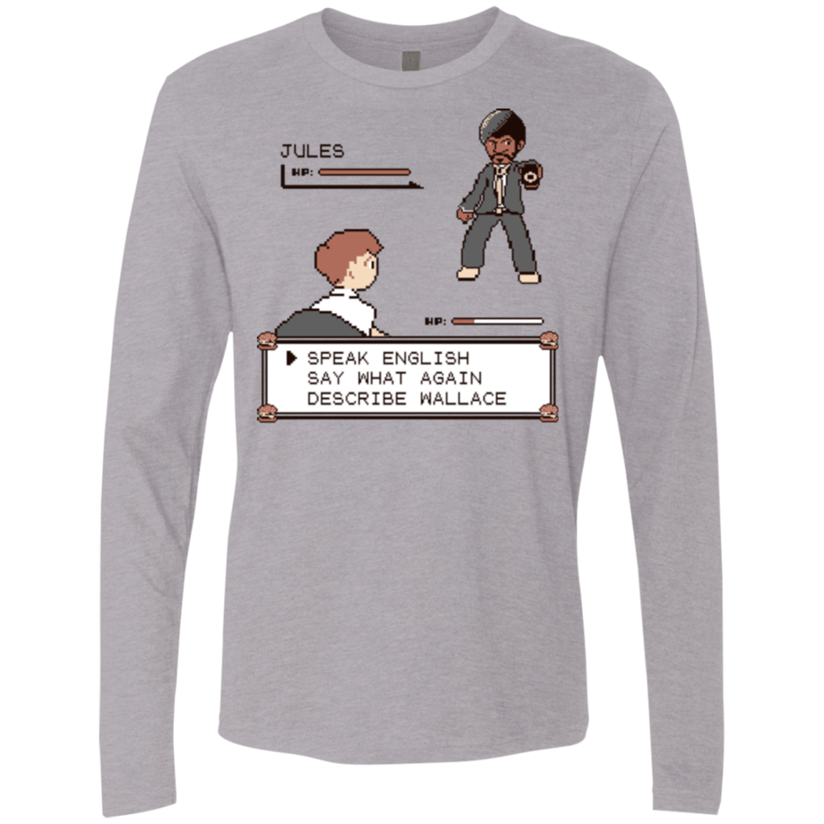 T-Shirts Heather Grey / Small say what again Men's Premium Long Sleeve