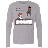 T-Shirts Heather Grey / Small say what again Men's Premium Long Sleeve