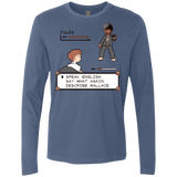 T-Shirts Indigo / Small say what again Men's Premium Long Sleeve