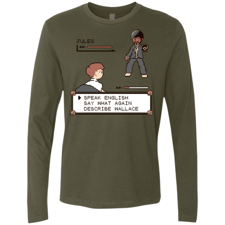 T-Shirts Military Green / Small say what again Men's Premium Long Sleeve