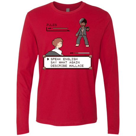 T-Shirts Red / Small say what again Men's Premium Long Sleeve