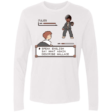 T-Shirts White / Small say what again Men's Premium Long Sleeve