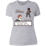 T-Shirts Heather Grey / X-Small say what again Women's Premium T-Shirt