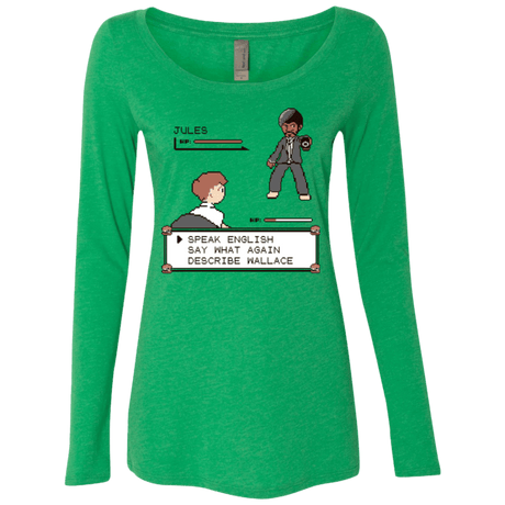 T-Shirts Envy / Small say what again Women's Triblend Long Sleeve Shirt