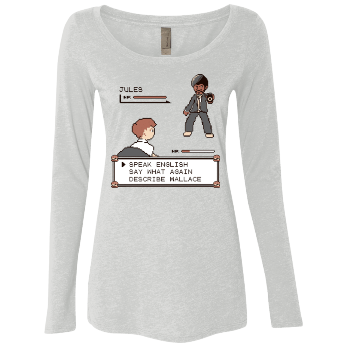 T-Shirts Heather White / Small say what again Women's Triblend Long Sleeve Shirt
