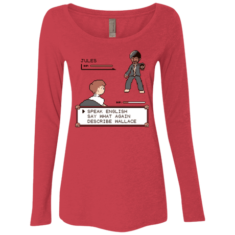 T-Shirts Vintage Red / Small say what again Women's Triblend Long Sleeve Shirt