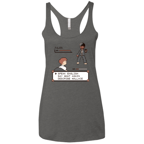 T-Shirts Premium Heather / X-Small say what again Women's Triblend Racerback Tank