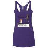 T-Shirts Purple / X-Small say what again Women's Triblend Racerback Tank