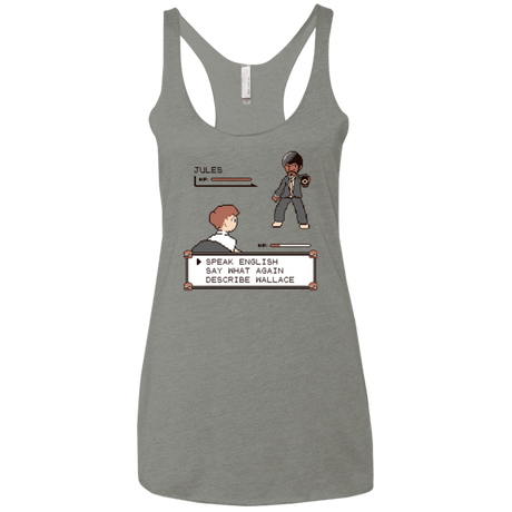 T-Shirts Venetian Grey / X-Small say what again Women's Triblend Racerback Tank