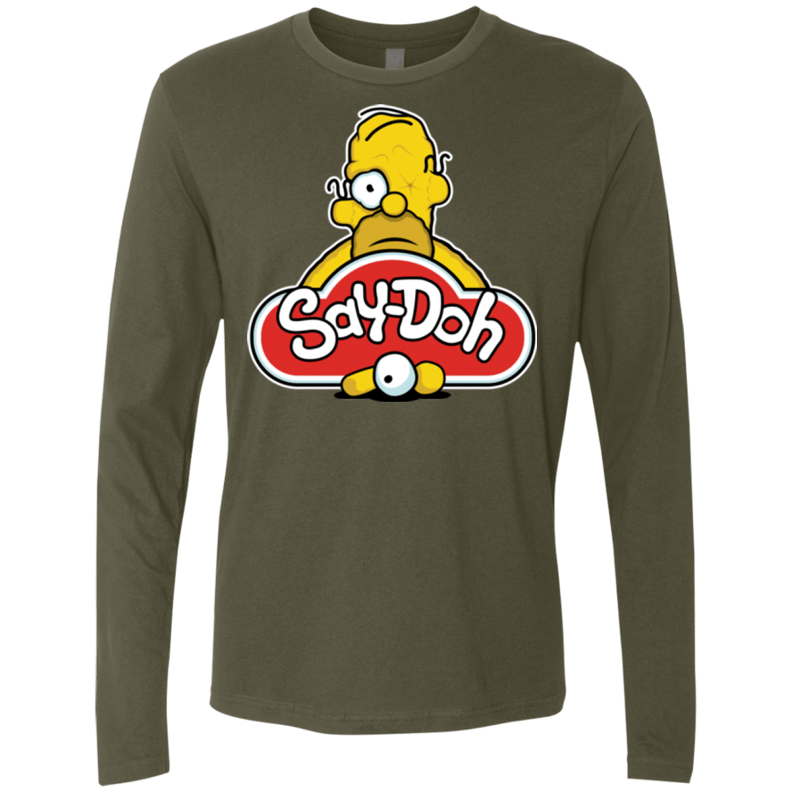 T-Shirts Military Green / Small Saydoh Men's Premium Long Sleeve