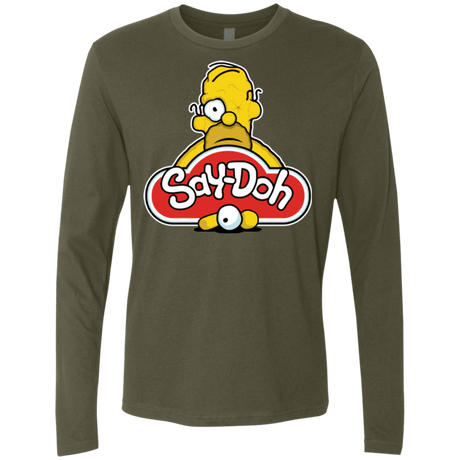 T-Shirts Military Green / Small Saydoh Men's Premium Long Sleeve