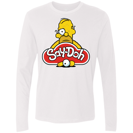 T-Shirts White / Small Saydoh Men's Premium Long Sleeve