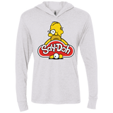 T-Shirts Heather White / X-Small Saydoh Triblend Long Sleeve Hoodie Tee