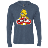 T-Shirts Indigo / X-Small Saydoh Triblend Long Sleeve Hoodie Tee