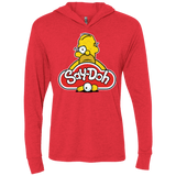 T-Shirts Vintage Red / X-Small Saydoh Triblend Long Sleeve Hoodie Tee