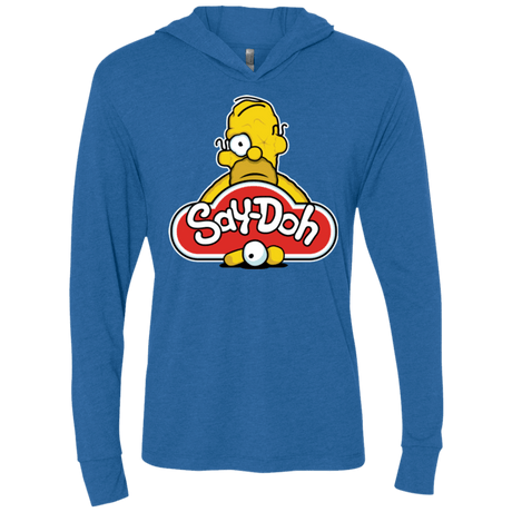 T-Shirts Vintage Royal / X-Small Saydoh Triblend Long Sleeve Hoodie Tee