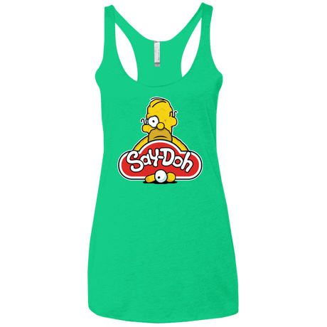 T-Shirts Envy / X-Small Saydoh Women's Triblend Racerback Tank