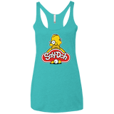 T-Shirts Tahiti Blue / X-Small Saydoh Women's Triblend Racerback Tank