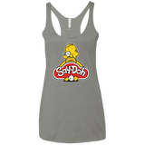 T-Shirts Venetian Grey / X-Small Saydoh Women's Triblend Racerback Tank