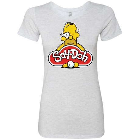 T-Shirts Heather White / Small Saydoh Women's Triblend T-Shirt