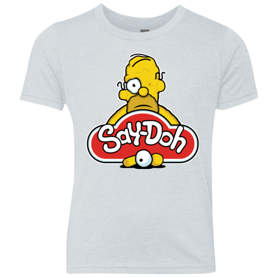 T-Shirts Heather White / YXS Saydoh Youth Triblend T-Shirt