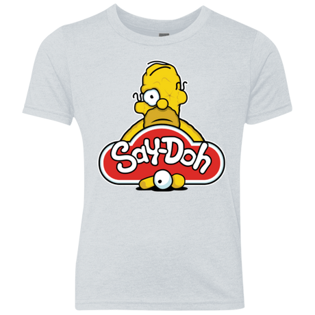T-Shirts Heather White / YXS Saydoh Youth Triblend T-Shirt