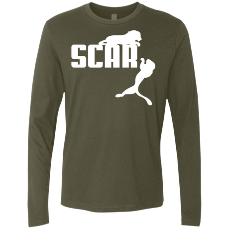 T-Shirts Military Green / S Scar! Men's Premium Long Sleeve