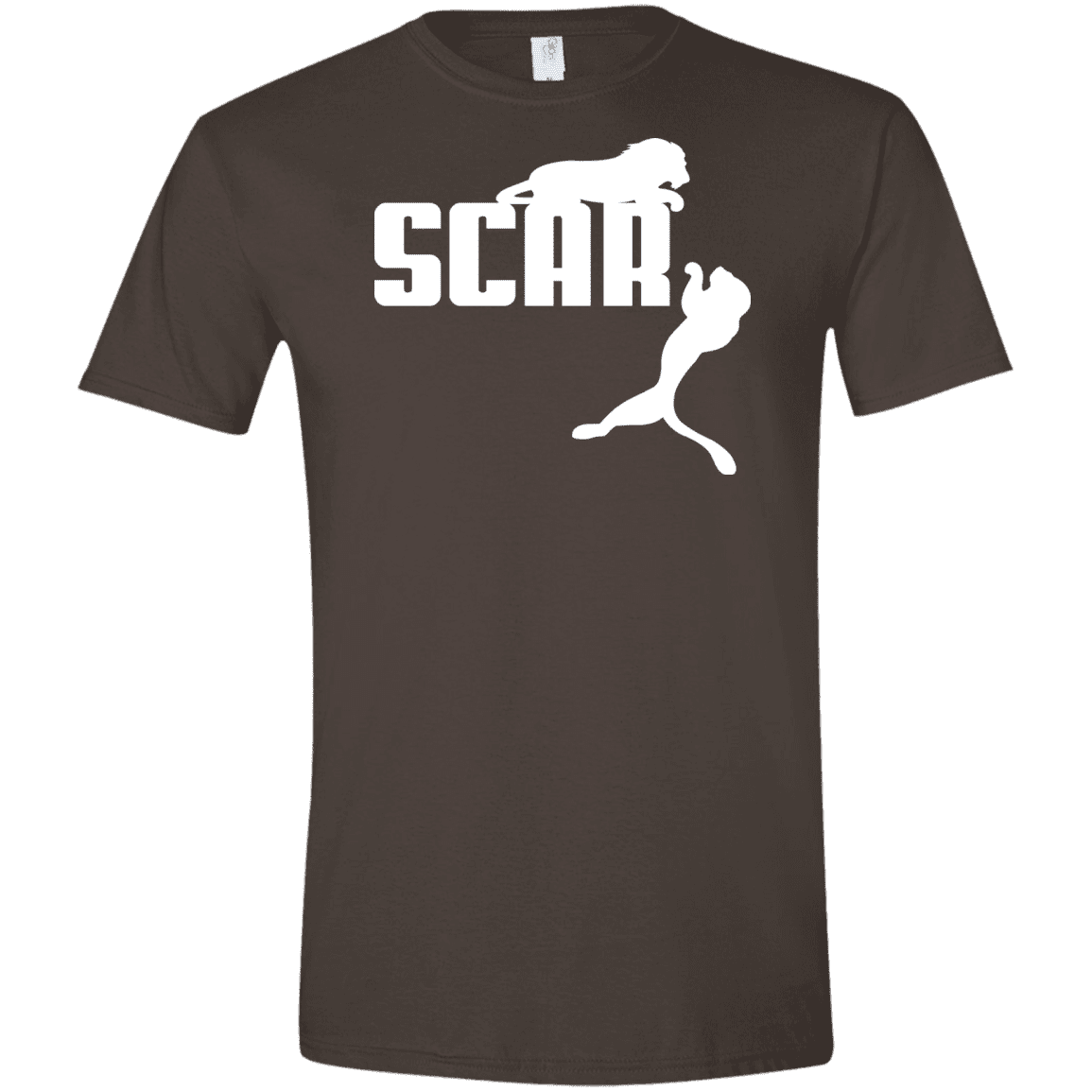 T-Shirts Dark Chocolate / S Scar! Men's Semi-Fitted Softstyle
