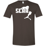 T-Shirts Dark Chocolate / S Scar! Men's Semi-Fitted Softstyle
