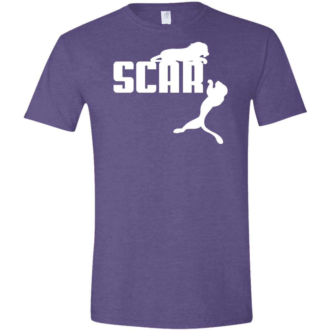 T-Shirts Heather Purple / S Scar! Men's Semi-Fitted Softstyle