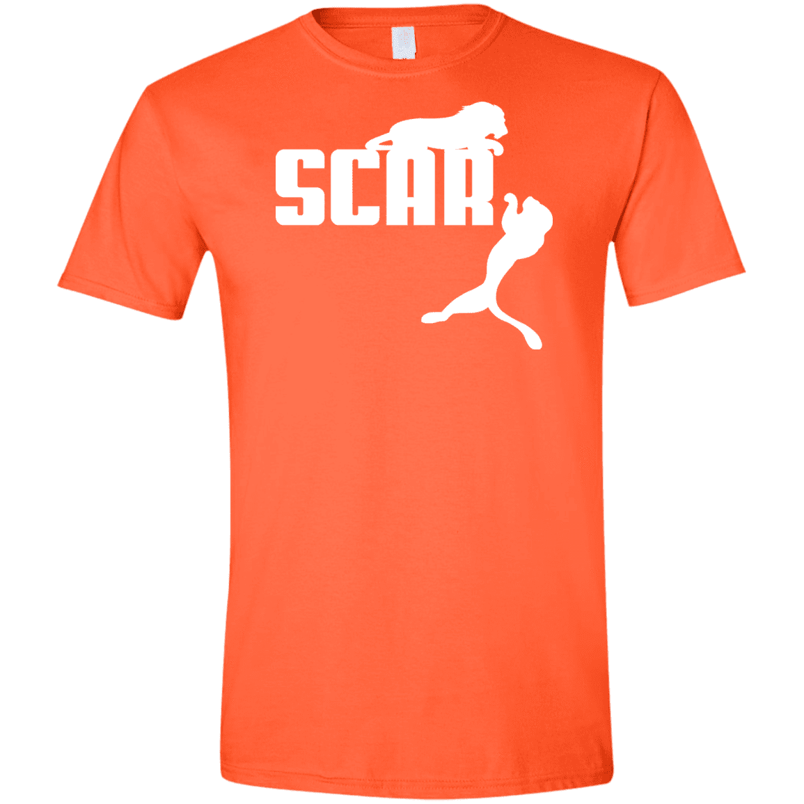 T-Shirts Orange / S Scar! Men's Semi-Fitted Softstyle