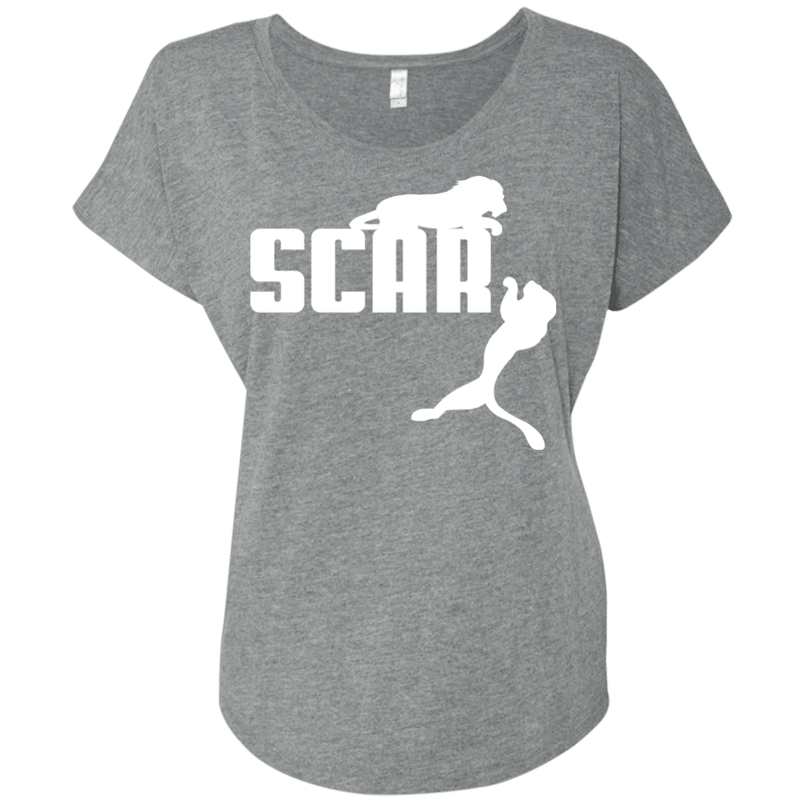 T-Shirts Premium Heather / X-Small Scar! Triblend Dolman Sleeve