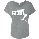 T-Shirts Premium Heather / X-Small Scar! Triblend Dolman Sleeve