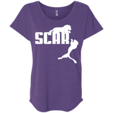 T-Shirts Purple Rush / X-Small Scar! Triblend Dolman Sleeve