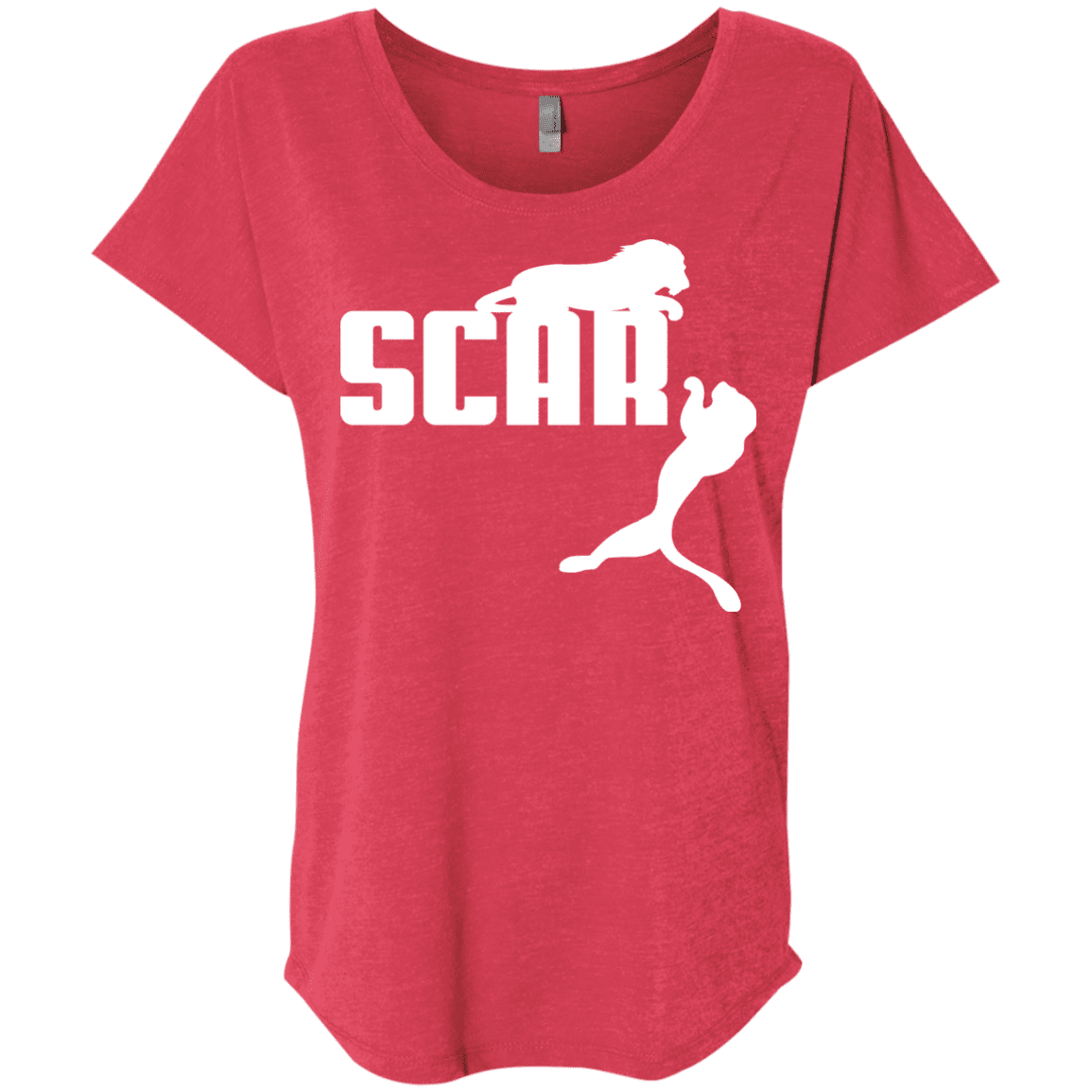 T-Shirts Vintage Red / X-Small Scar! Triblend Dolman Sleeve