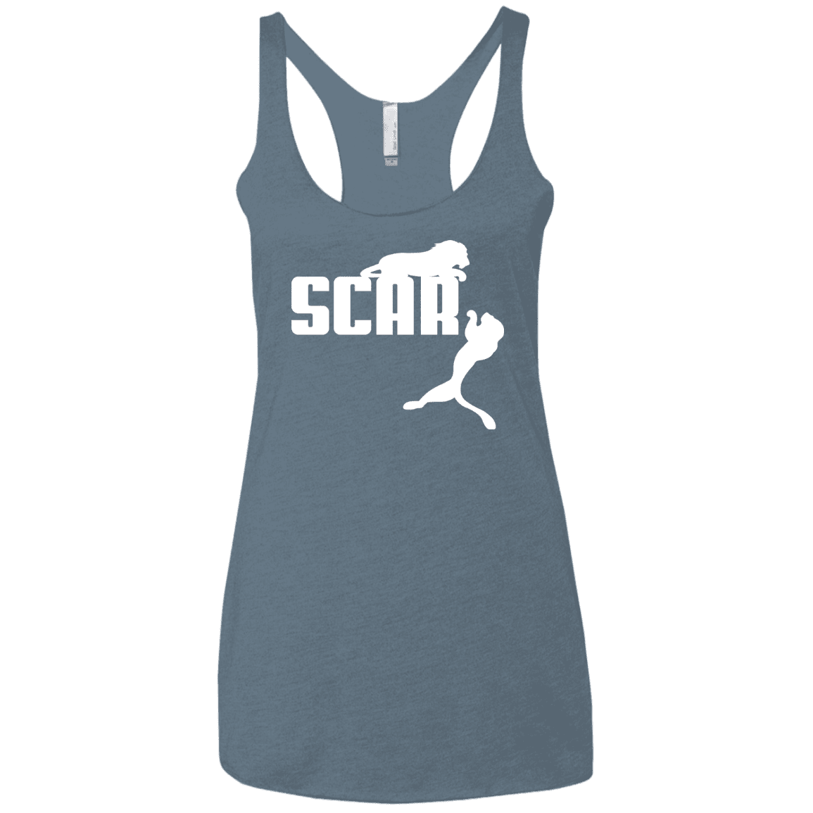 T-Shirts Indigo / X-Small Scar! Women's Triblend Racerback Tank