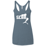 T-Shirts Indigo / X-Small Scar! Women's Triblend Racerback Tank