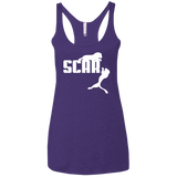 T-Shirts Purple Rush / X-Small Scar! Women's Triblend Racerback Tank