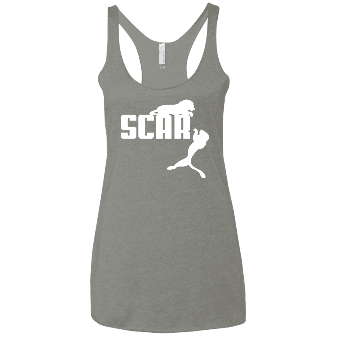 T-Shirts Venetian Grey / X-Small Scar! Women's Triblend Racerback Tank